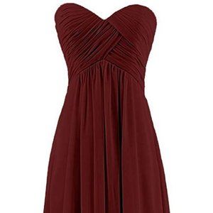 Women's A Line Corset Sweetheart Pleats Prom Dress